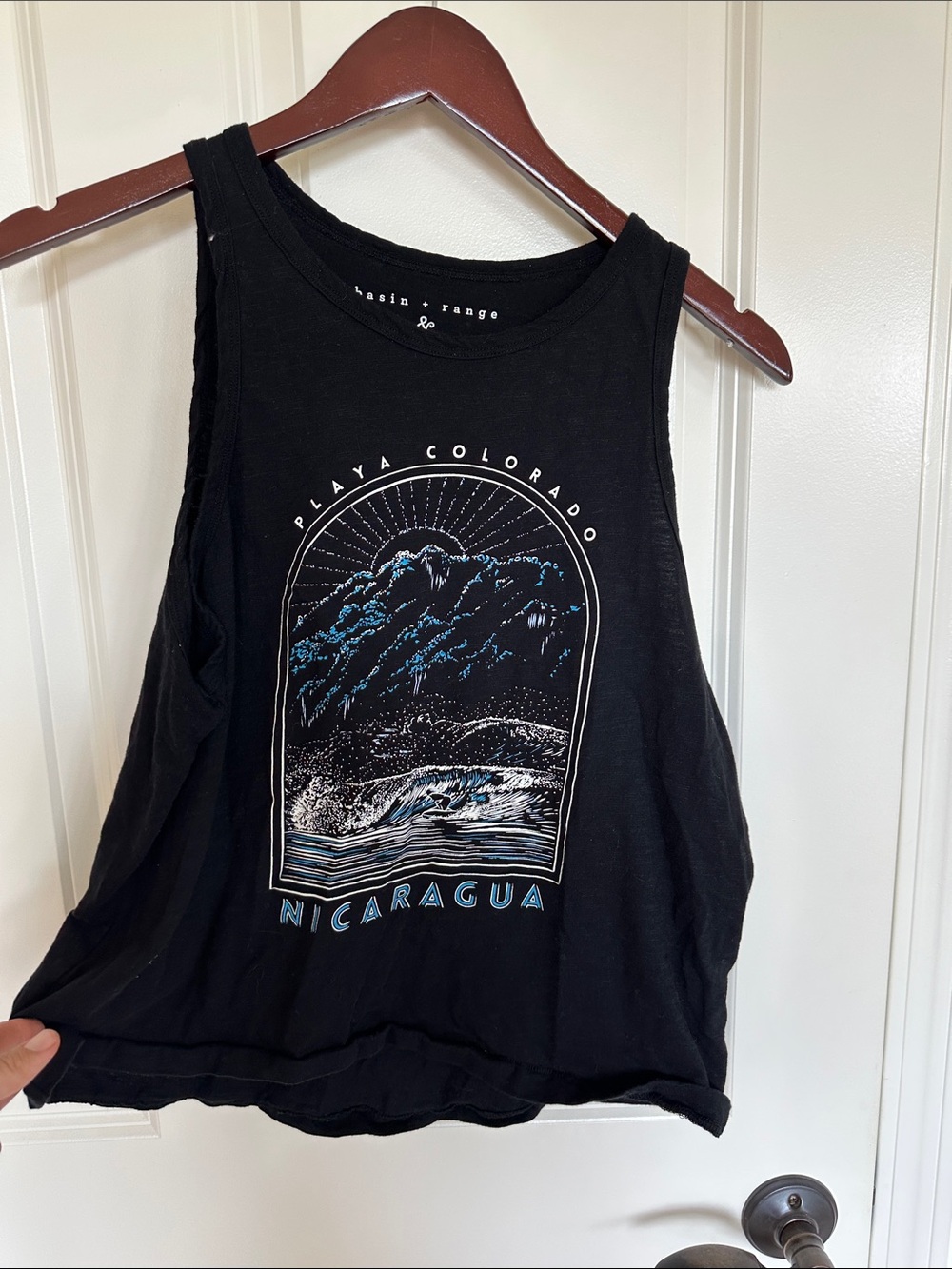 Basin + range 100% organic cotton graphic tank top